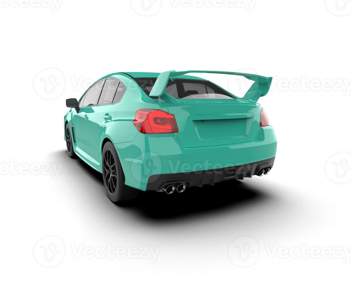 Realistic sport car isolated on background. 3d rendering - illustration png