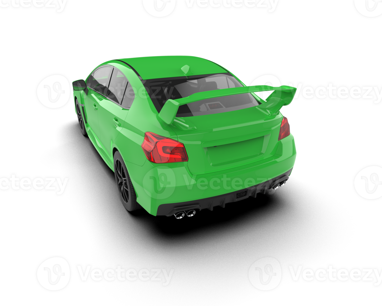 Realistic sport car isolated on background. 3d rendering - illustration png