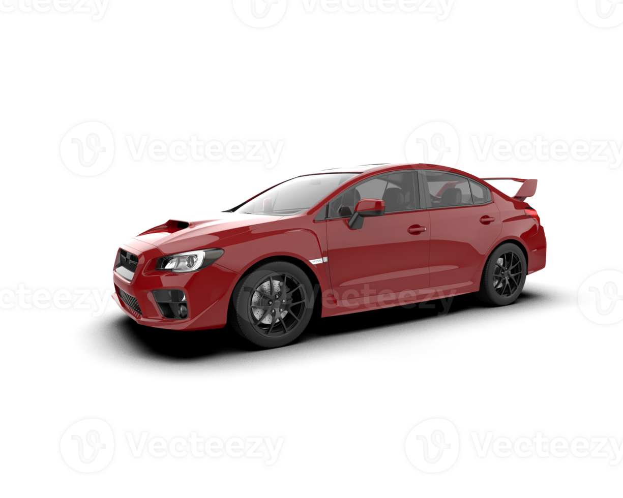 Realistic sport car isolated on background. 3d rendering - illustration png