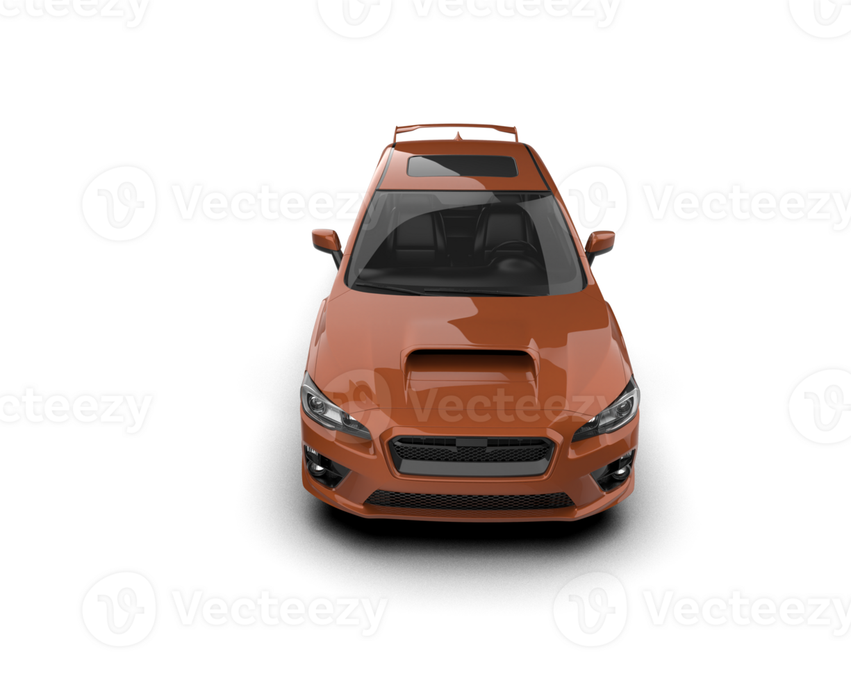 Realistic sport car isolated on background. 3d rendering - illustration png
