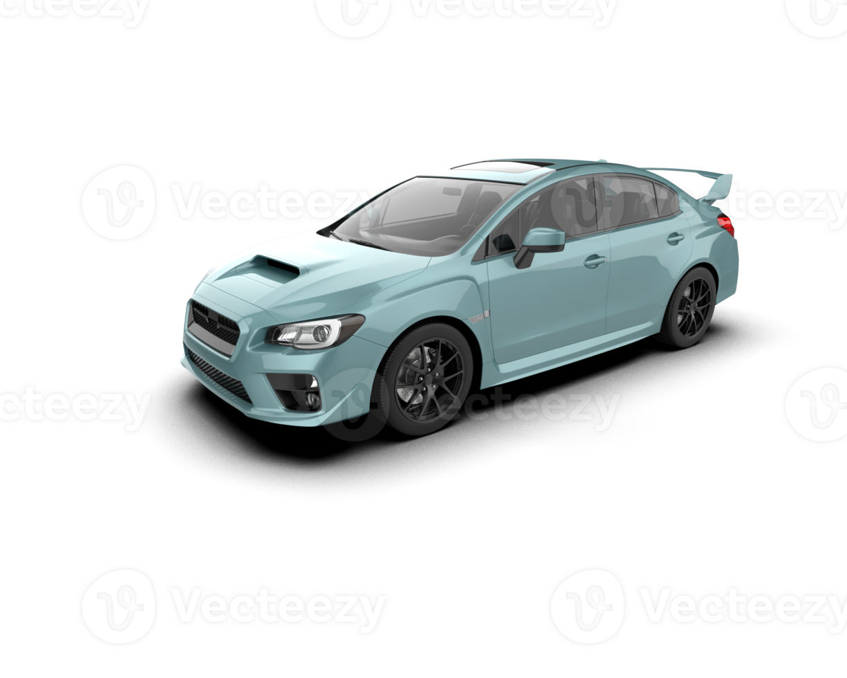 Realistic sport car isolated on background. 3d rendering - illustration png