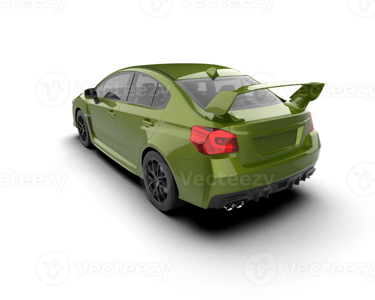 Realistic sport car isolated on background. 3d rendering - illustration png