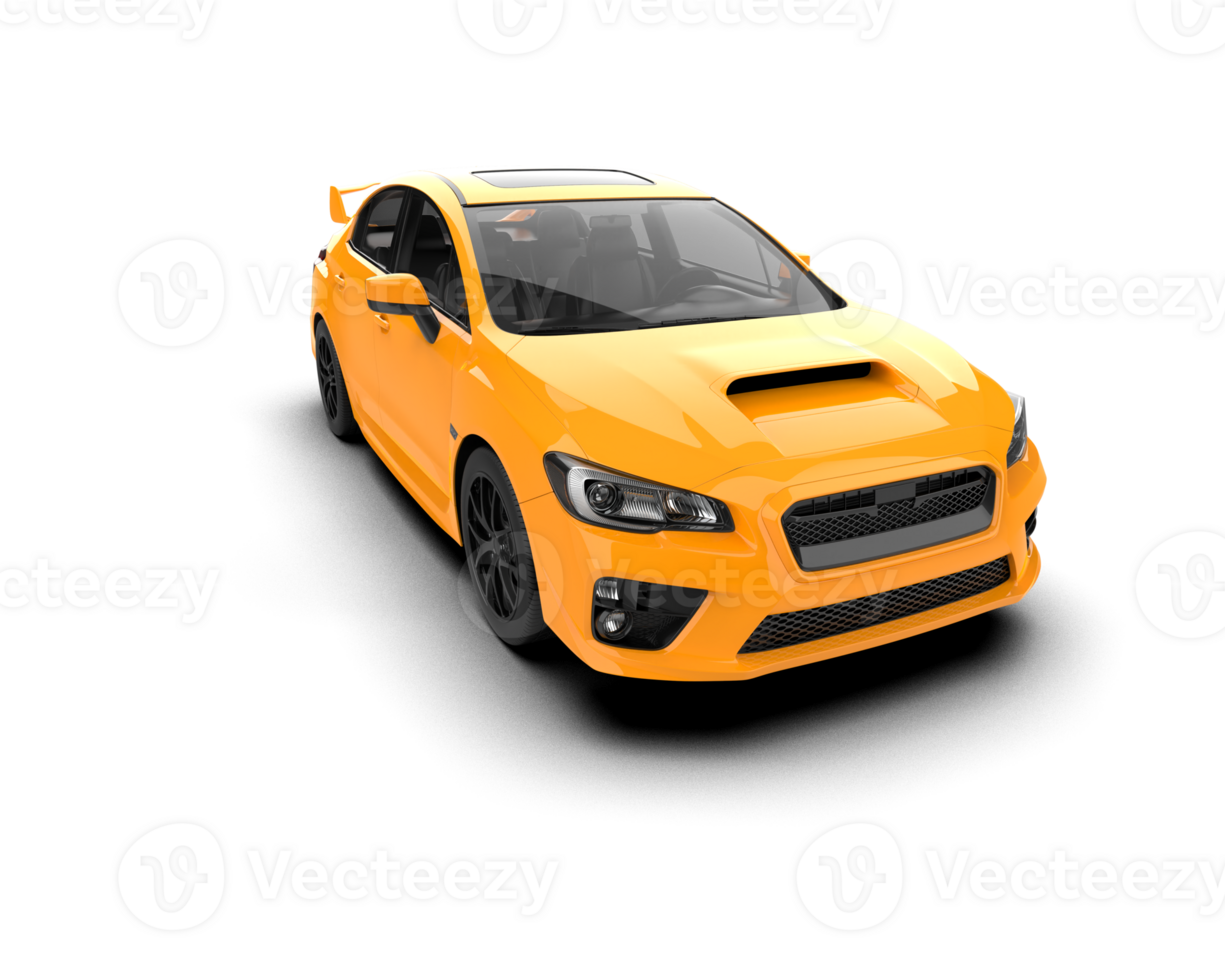 Realistic sport car isolated on background. 3d rendering - illustration png