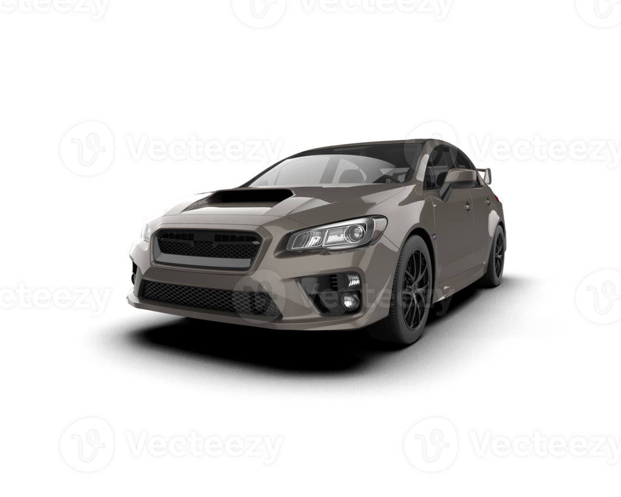 Realistic sport car isolated on background. 3d rendering - illustration png