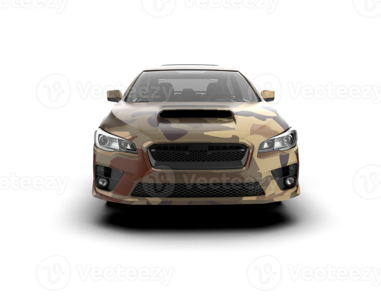 Realistic sport car isolated on background. 3d rendering - illustration png