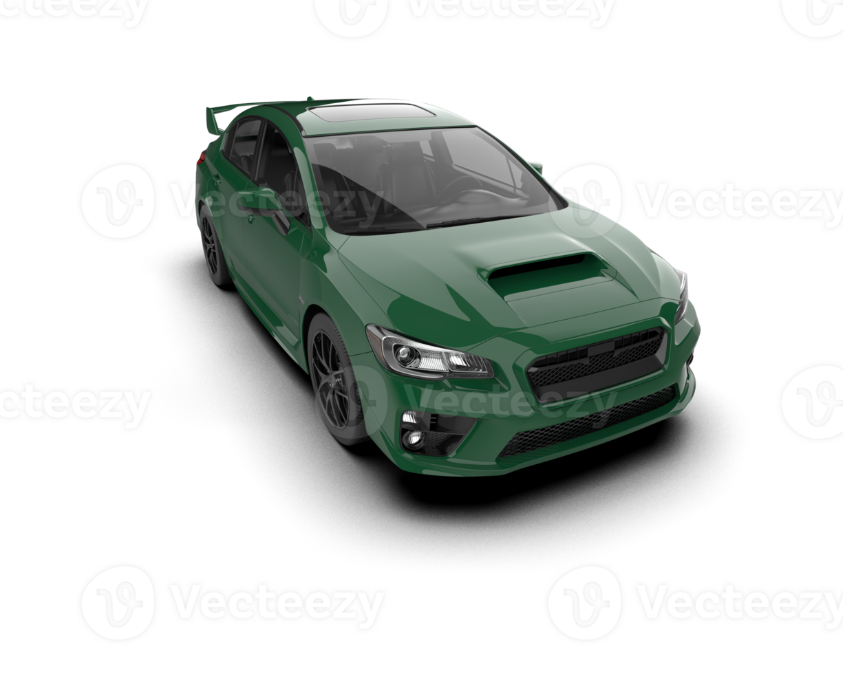 Realistic sport car isolated on background. 3d rendering - illustration png