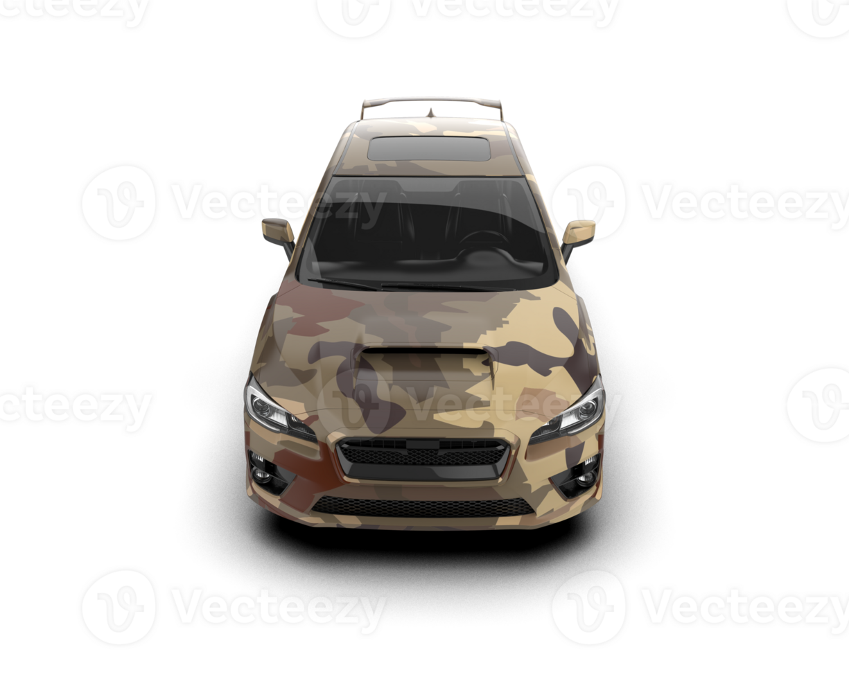 Realistic sport car isolated on background. 3d rendering - illustration png