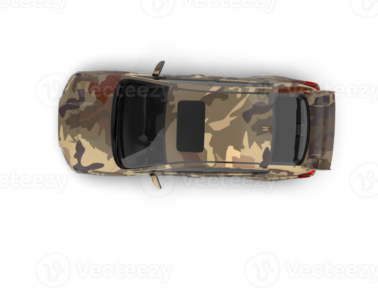 Realistic sport car isolated on background. 3d rendering - illustration png