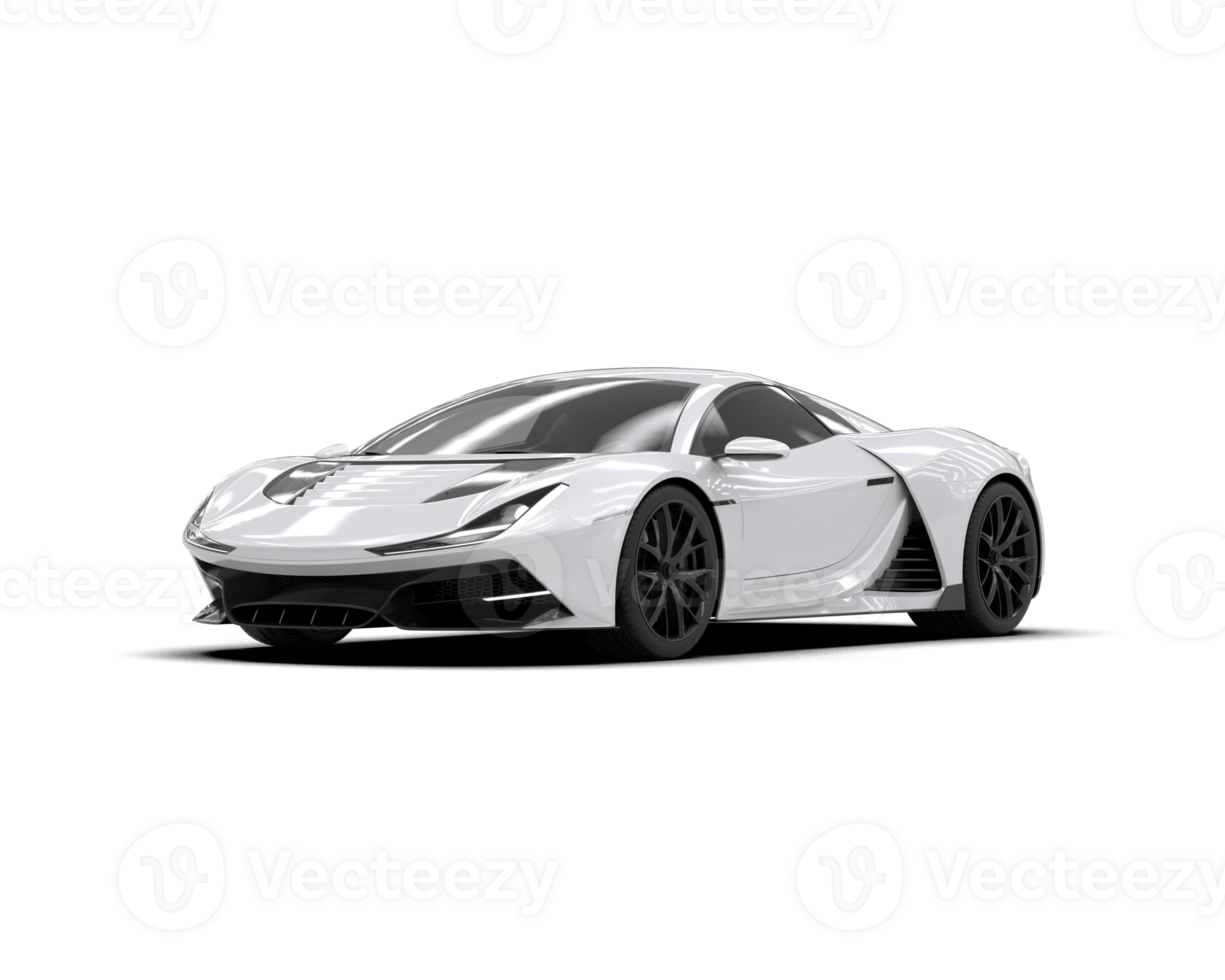 Realistic sport car isolated on background. 3d rendering - illustration png