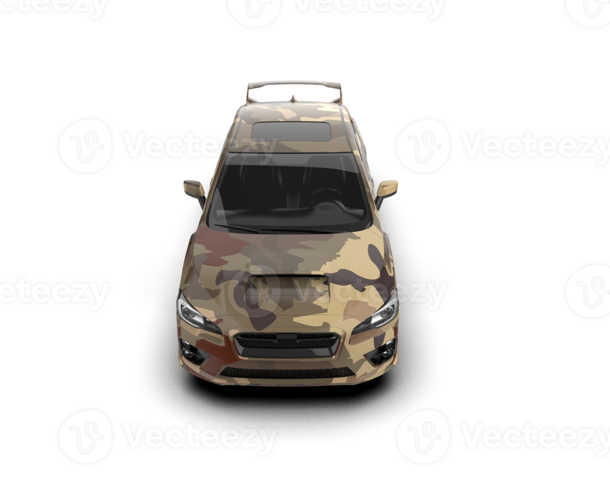 Realistic sport car isolated on background. 3d rendering - illustration png
