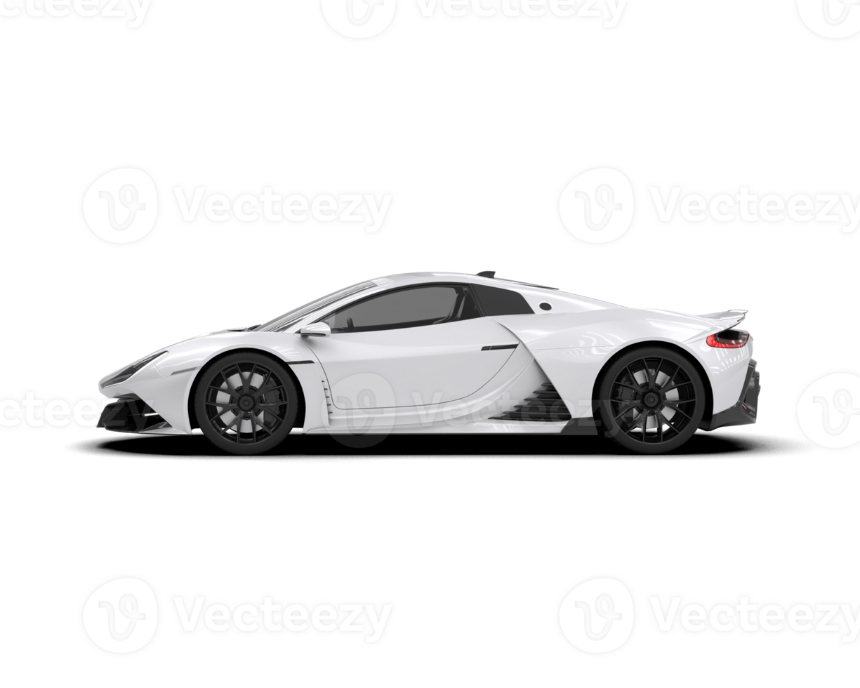 Realistic sport car isolated on background. 3d rendering - illustration png