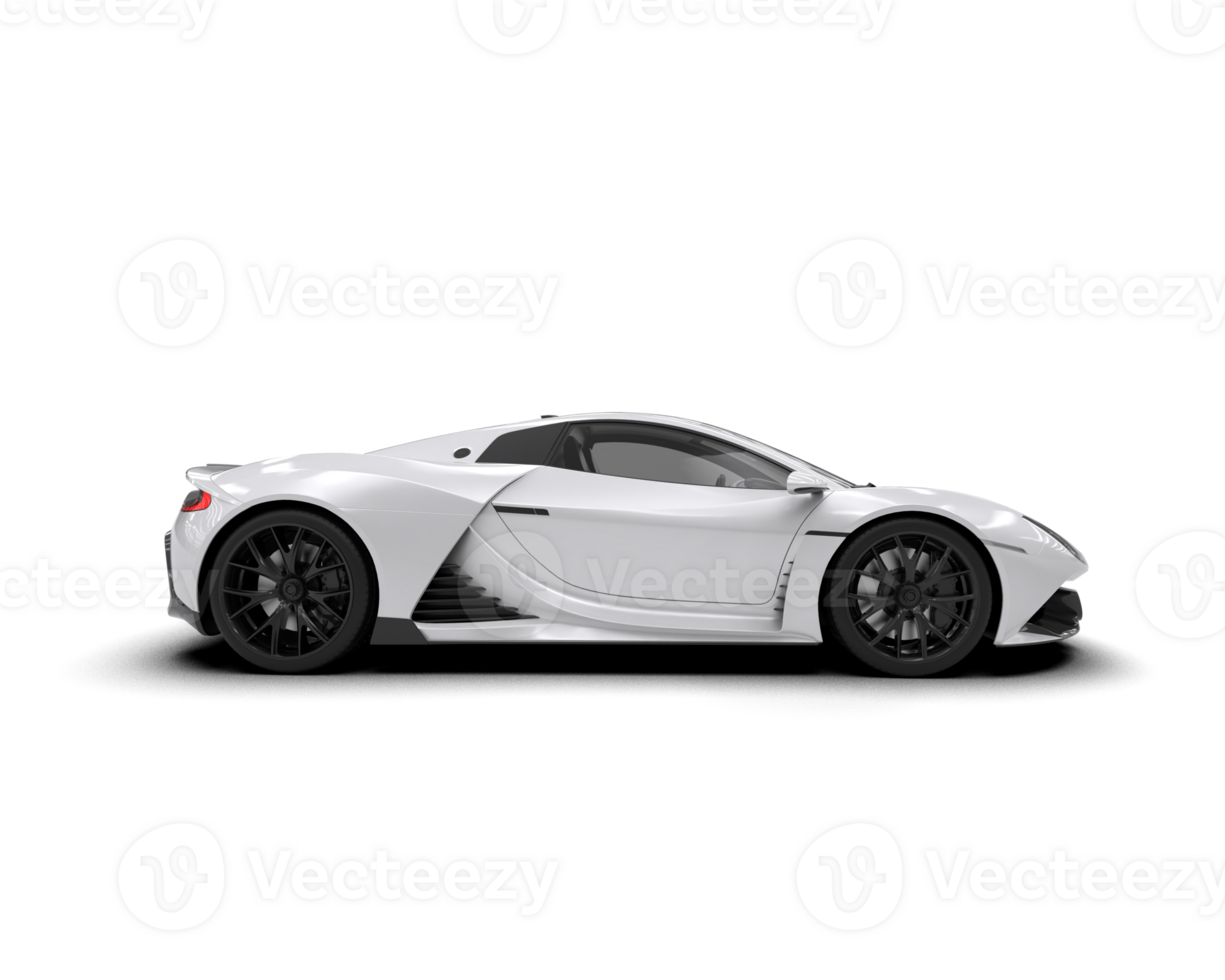 Realistic sport car isolated on background. 3d rendering - illustration png