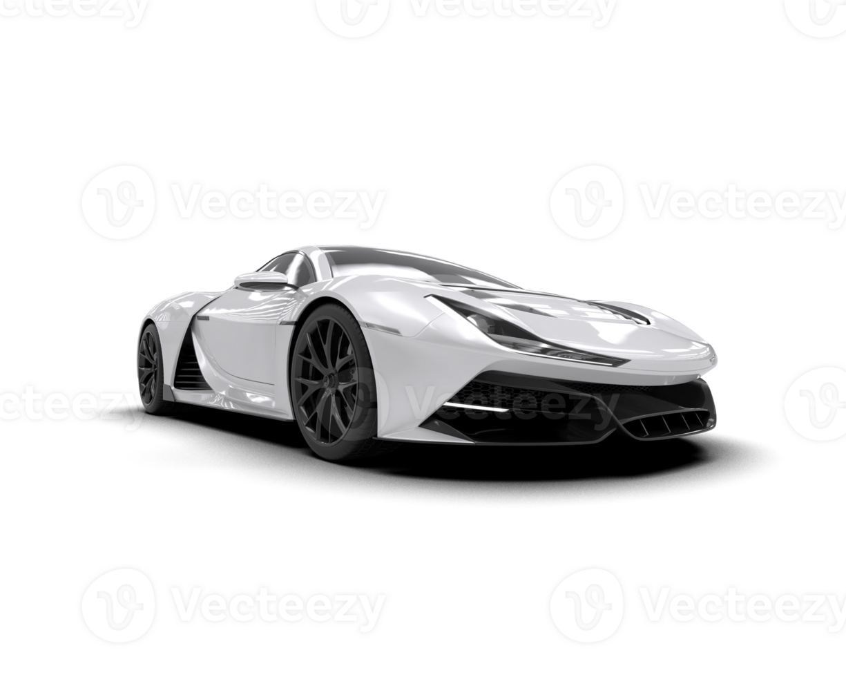 Realistic sport car isolated on background. 3d rendering - illustration png
