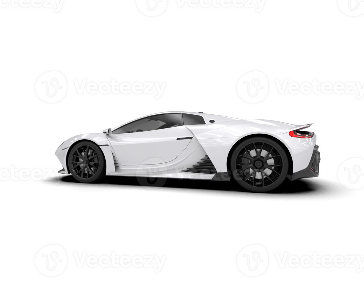 Realistic sport car isolated on background. 3d rendering - illustration png