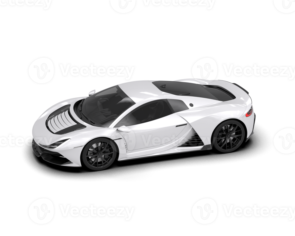 Realistic sport car isolated on background. 3d rendering - illustration png