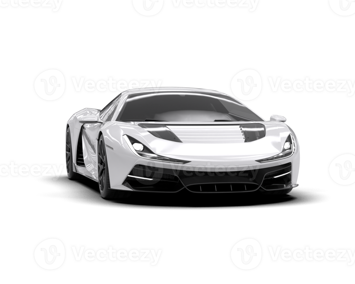 Realistic sport car isolated on background. 3d rendering - illustration png