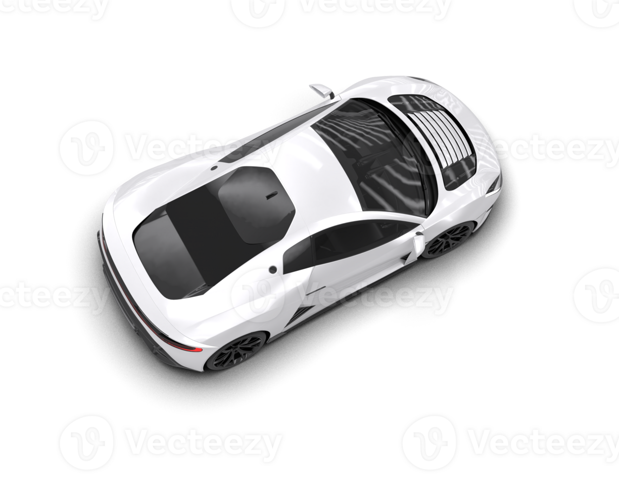 Realistic sport car isolated on background. 3d rendering - illustration png