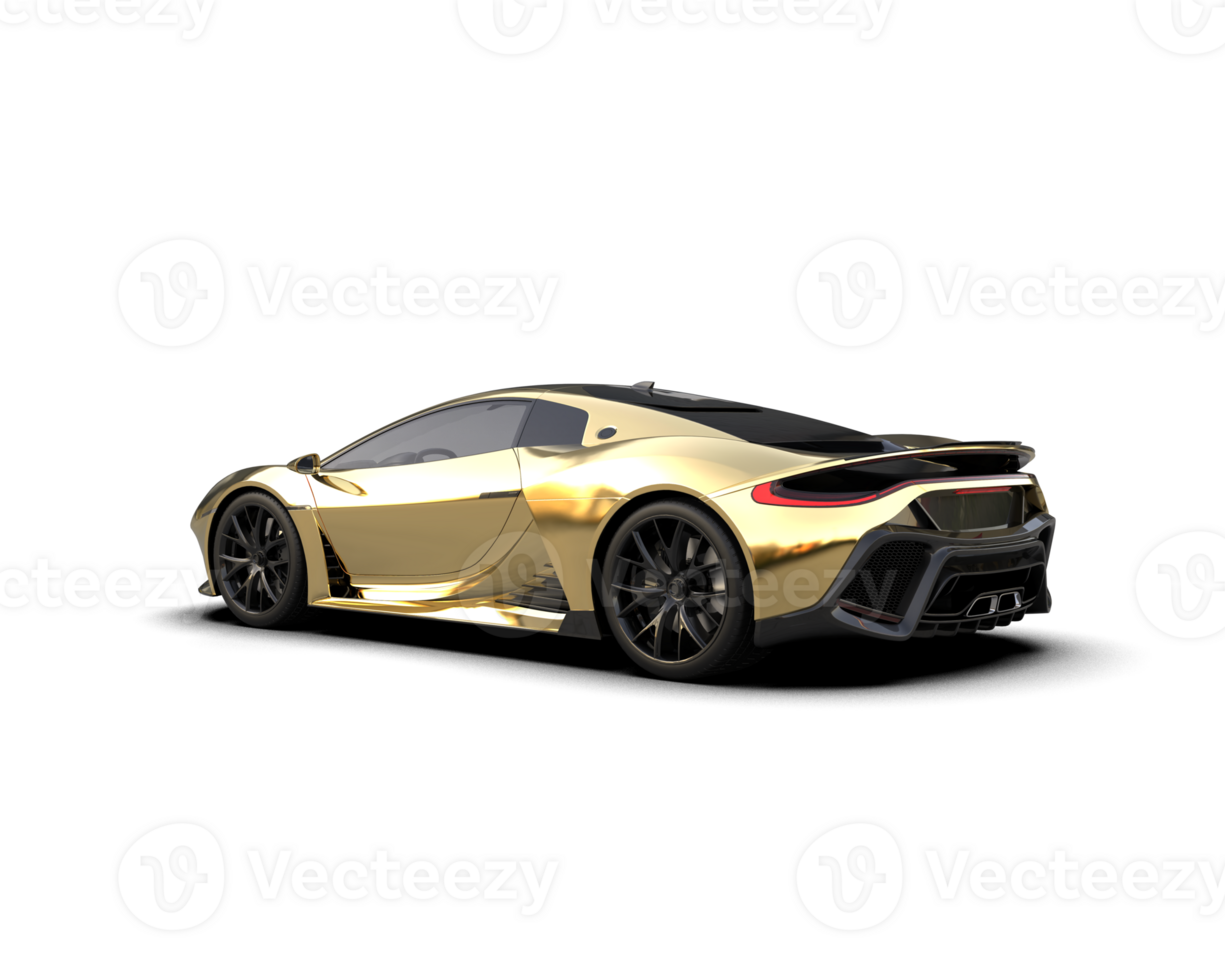 Realistic sport car isolated on background. 3d rendering - illustration png