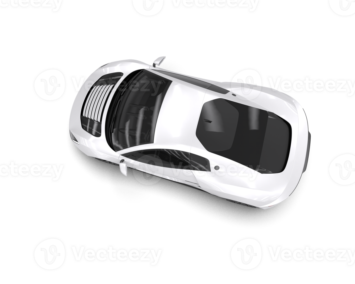 Realistic sport car isolated on background. 3d rendering - illustration png