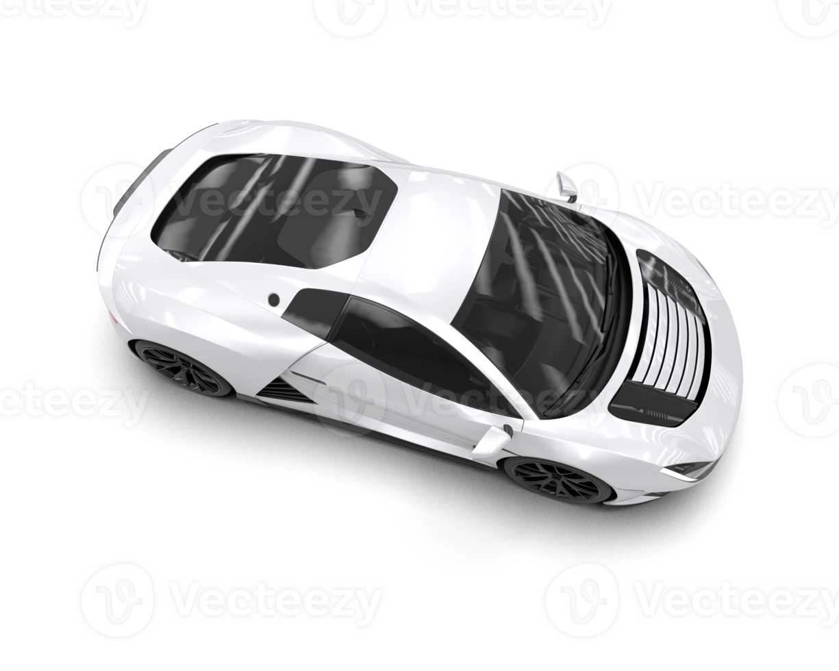 Realistic sport car isolated on background. 3d rendering - illustration png
