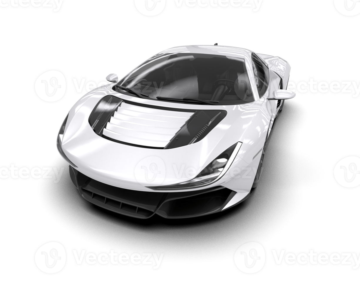 Realistic sport car isolated on background. 3d rendering - illustration png