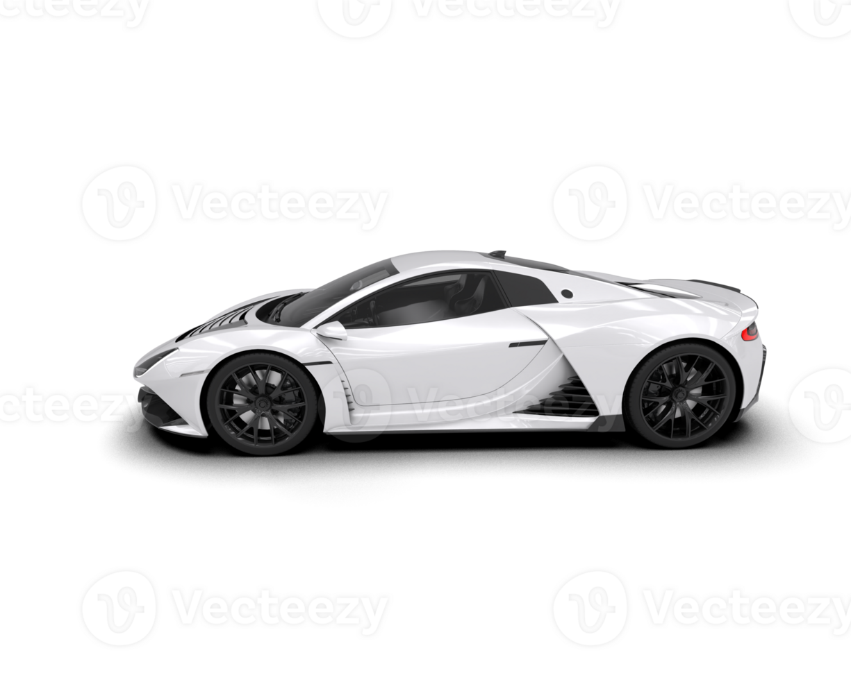 Realistic sport car isolated on background. 3d rendering - illustration png