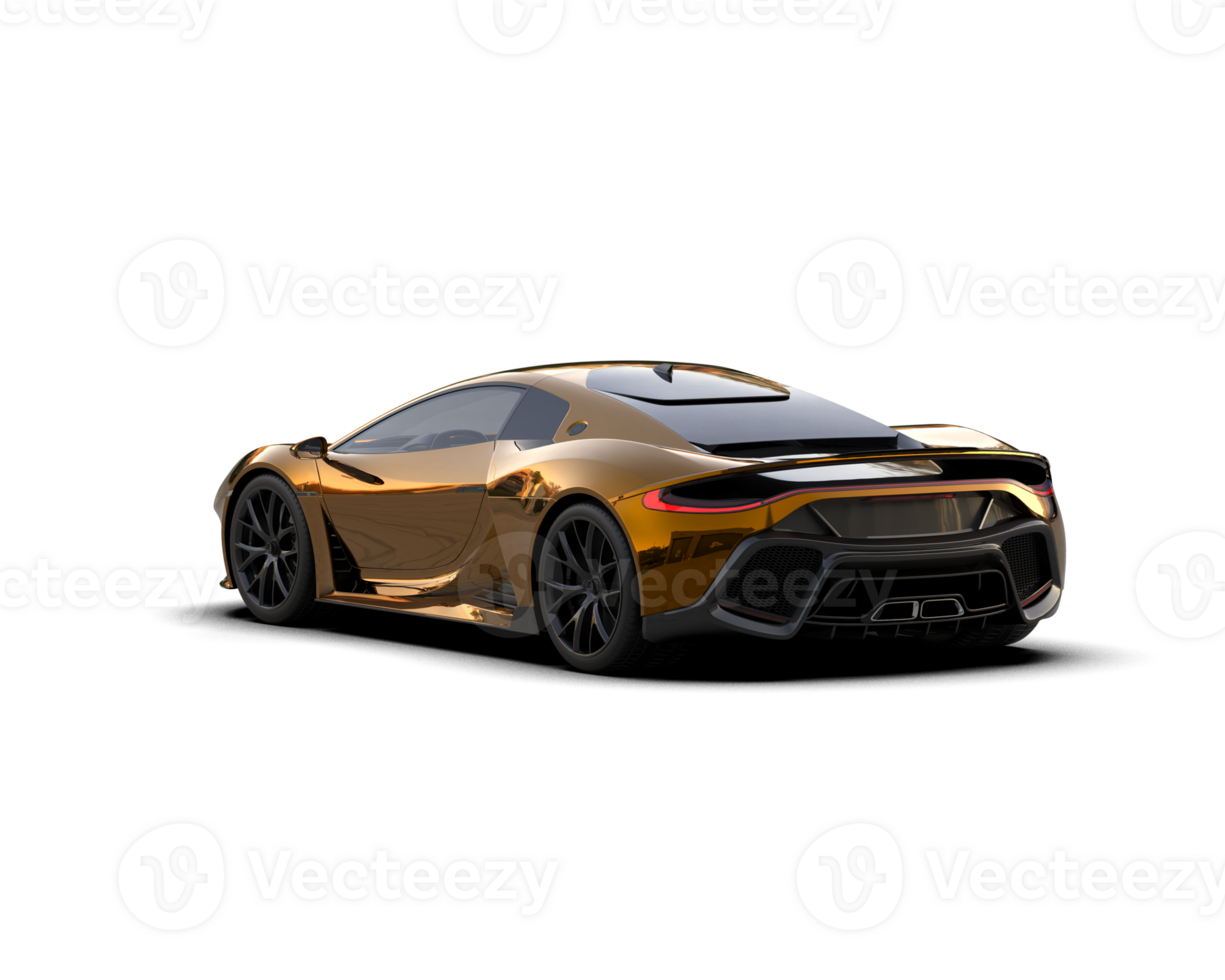 Realistic sport car isolated on background. 3d rendering - illustration png