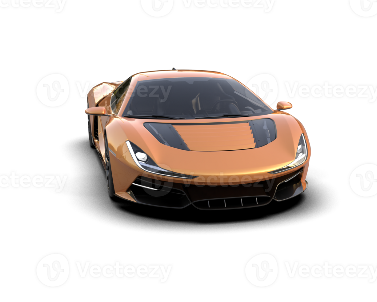 Realistic sport car isolated on background. 3d rendering - illustration png