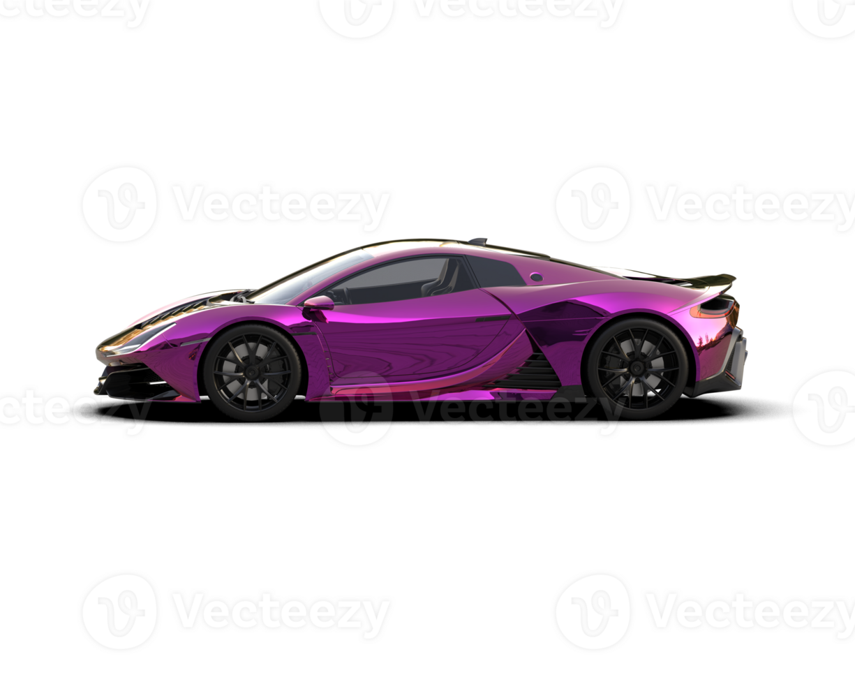 Realistic sport car isolated on background. 3d rendering - illustration png