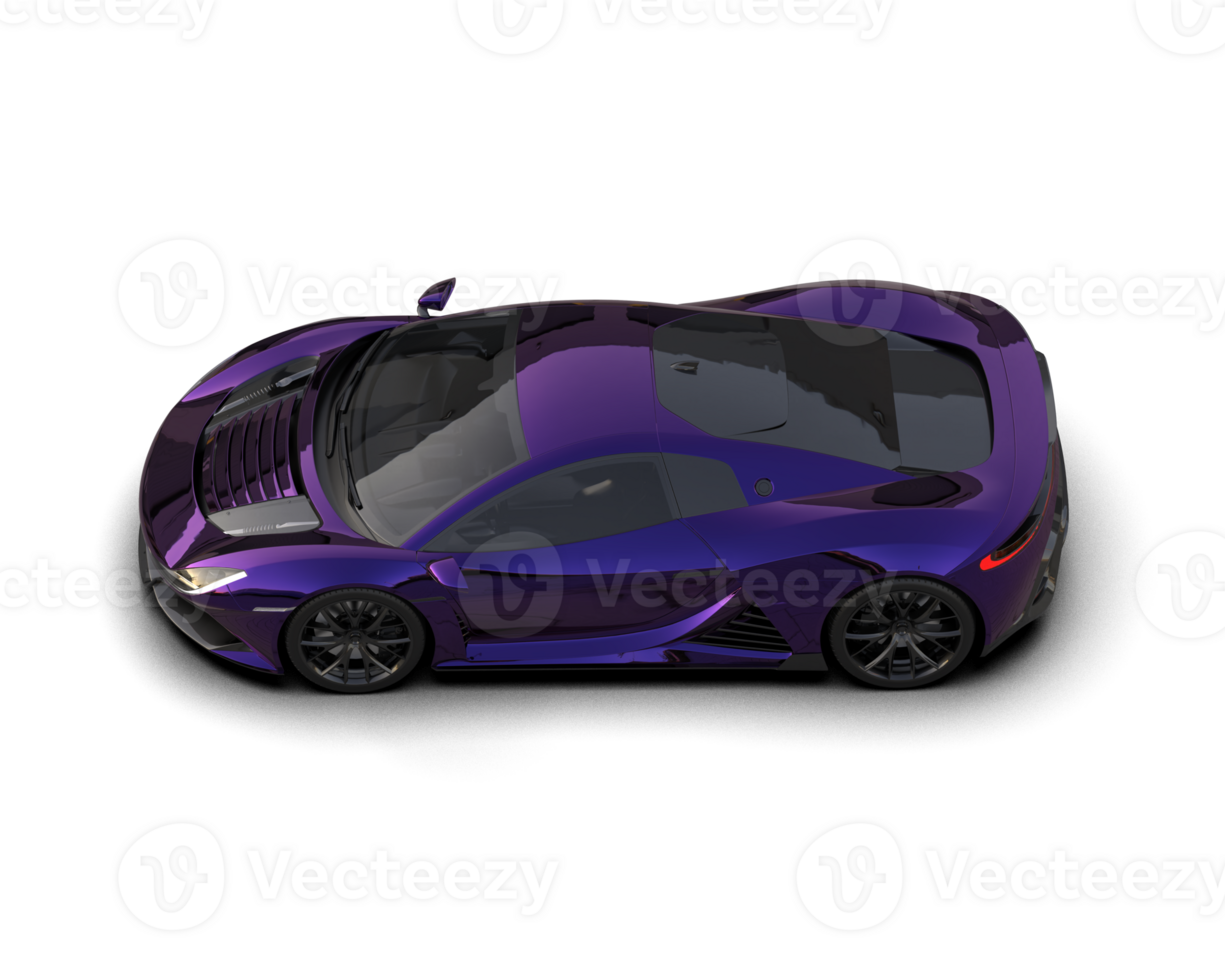 Realistic sport car isolated on background. 3d rendering - illustration png