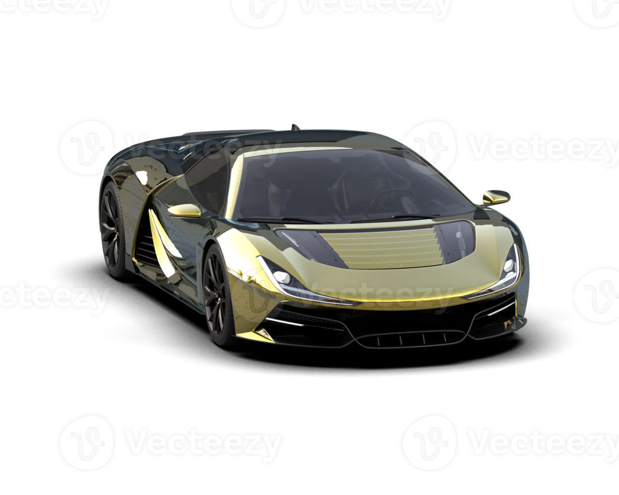 Realistic sport car isolated on background. 3d rendering - illustration png