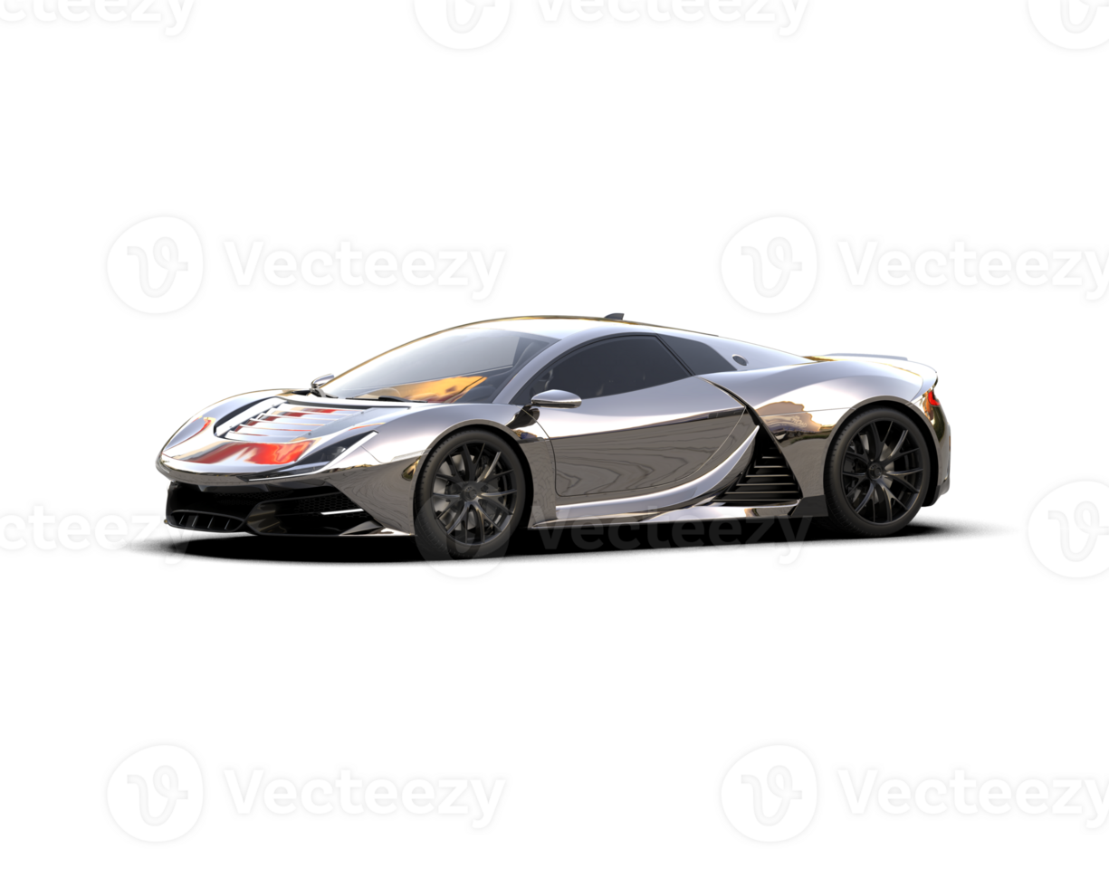 Realistic sport car isolated on background. 3d rendering - illustration png