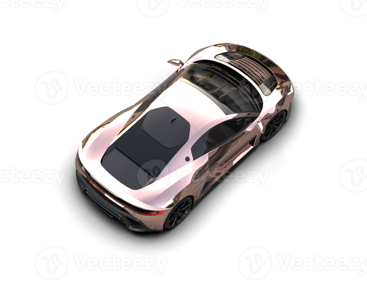 Realistic sport car isolated on background. 3d rendering - illustration png
