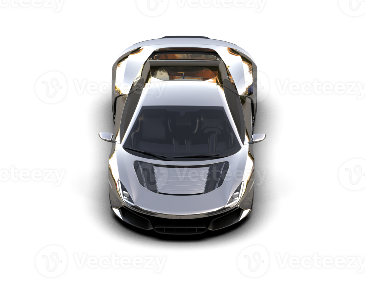 Realistic sport car isolated on background. 3d rendering - illustration png