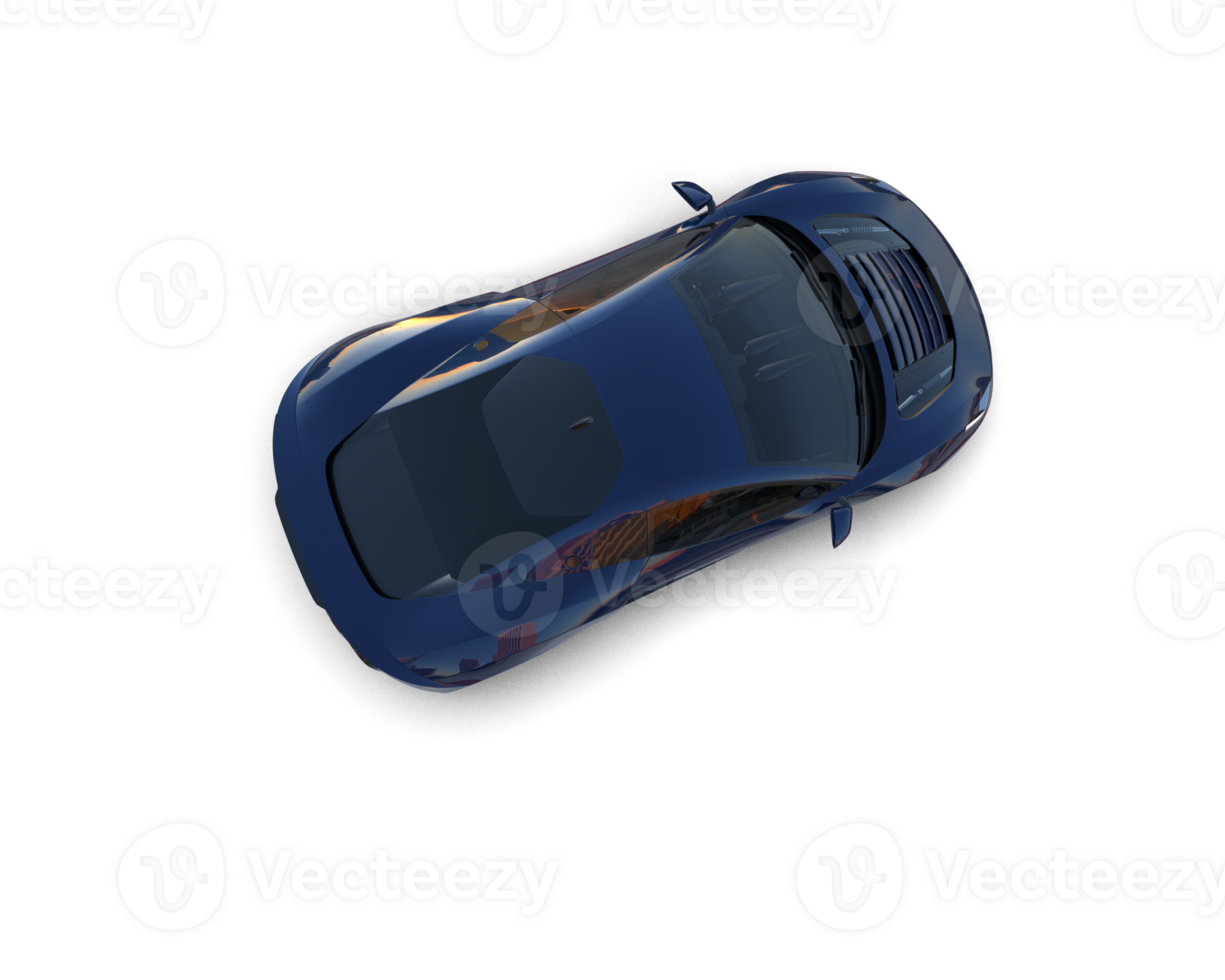 Realistic sport car isolated on background. 3d rendering - illustration png