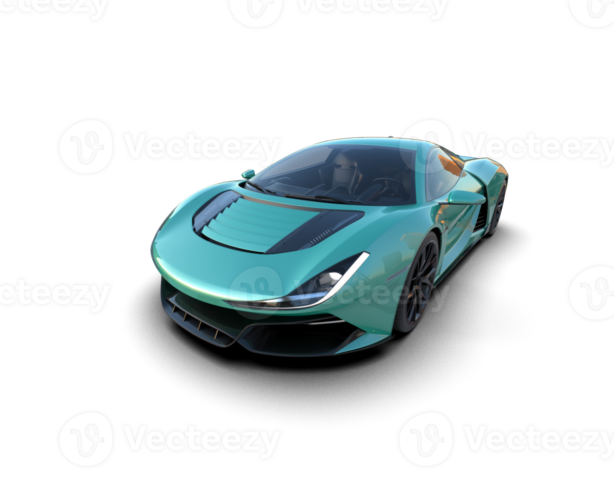 Realistic sport car isolated on background. 3d rendering - illustration png