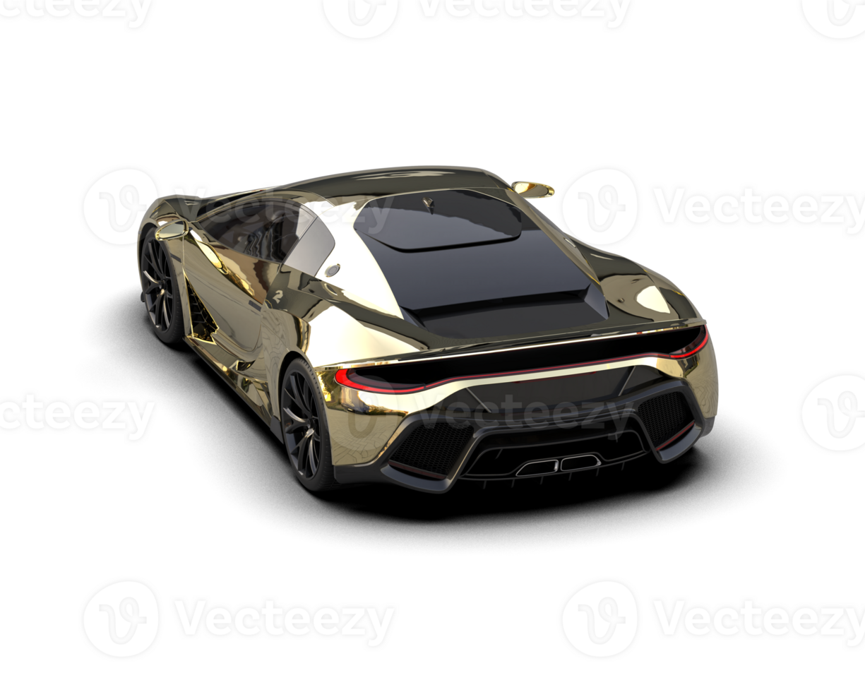 Realistic sport car isolated on background. 3d rendering - illustration png