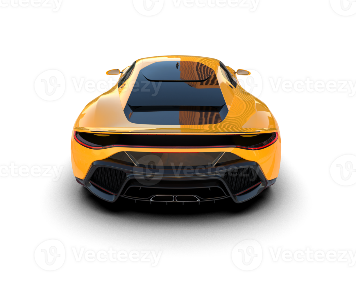 Realistic sport car isolated on background. 3d rendering - illustration png