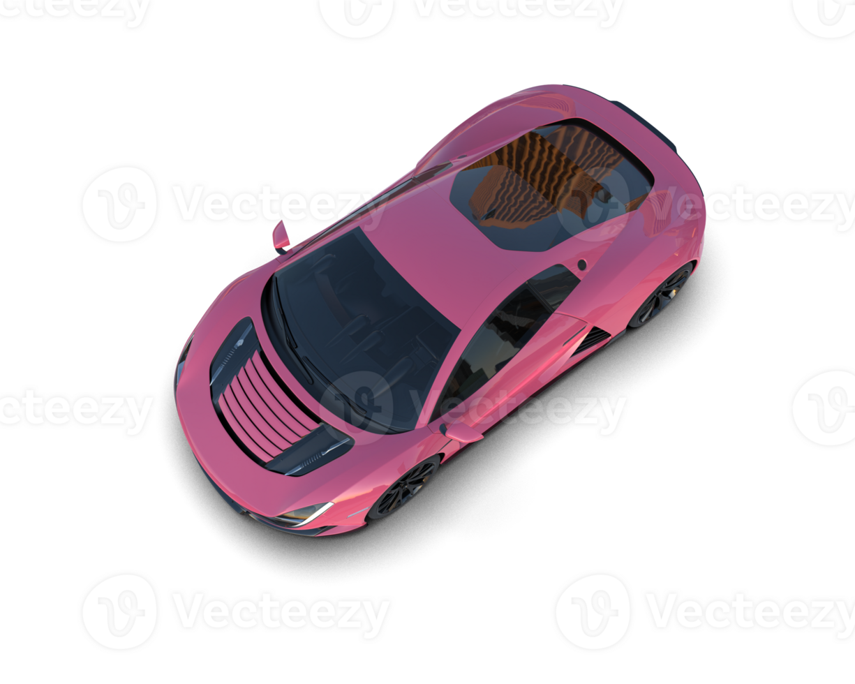 Realistic sport car isolated on background. 3d rendering - illustration png