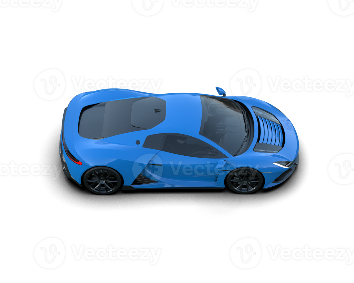 Realistic sport car isolated on background. 3d rendering - illustration png