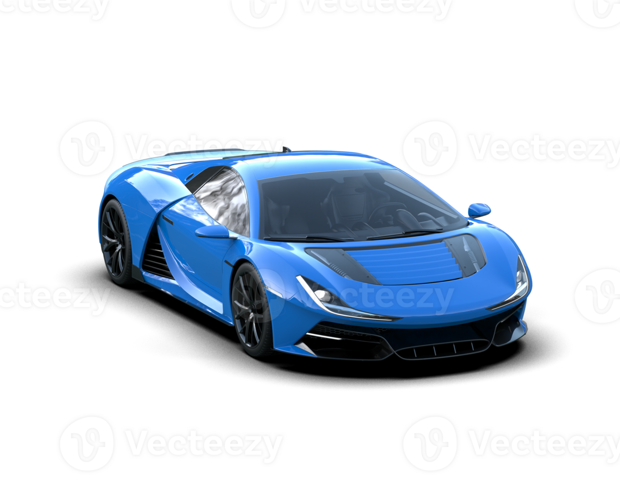 Realistic sport car isolated on background. 3d rendering - illustration png