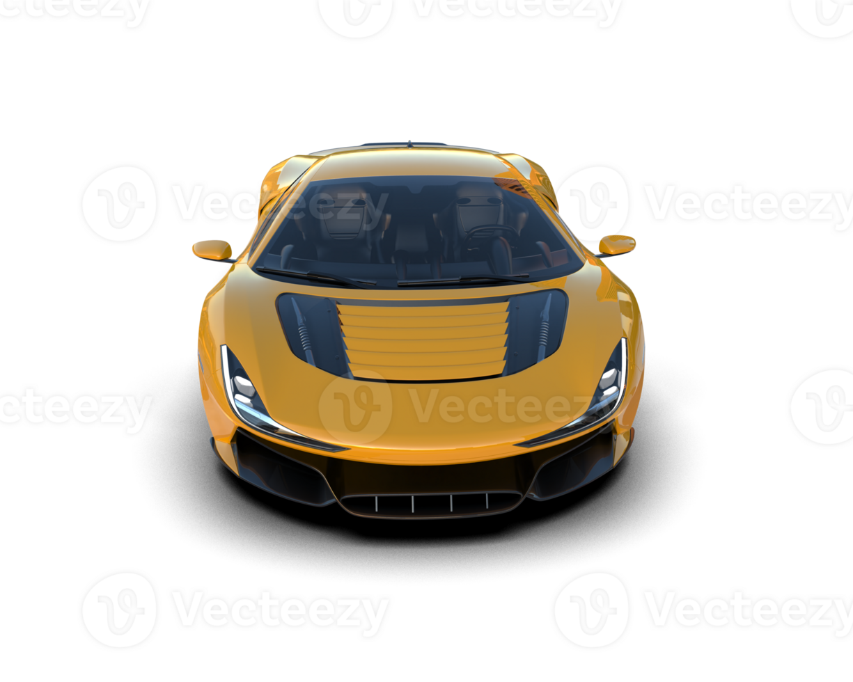 Realistic sport car isolated on background. 3d rendering - illustration png