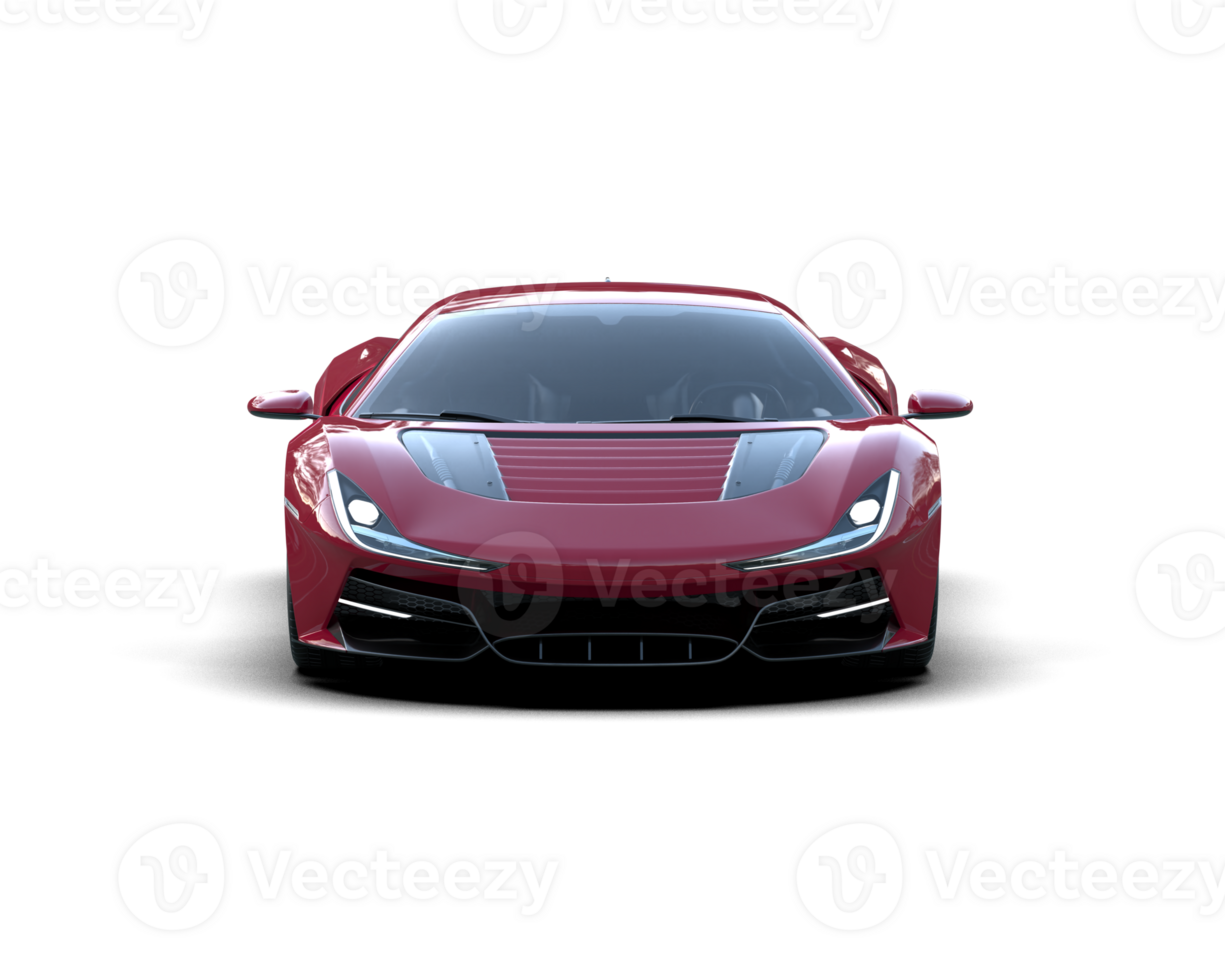 Realistic sport car isolated on background. 3d rendering - illustration png