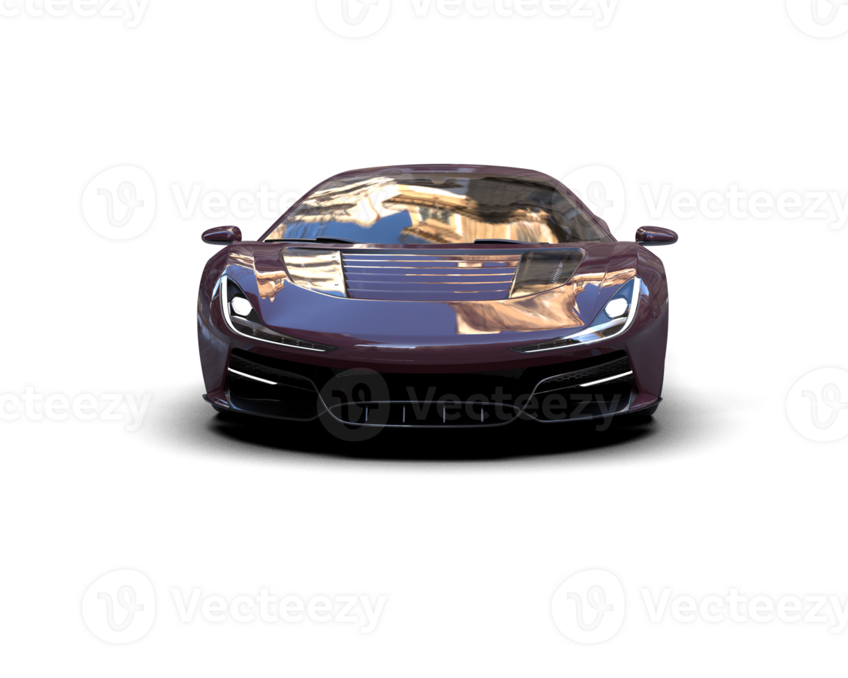 Realistic sport car isolated on background. 3d rendering - illustration png