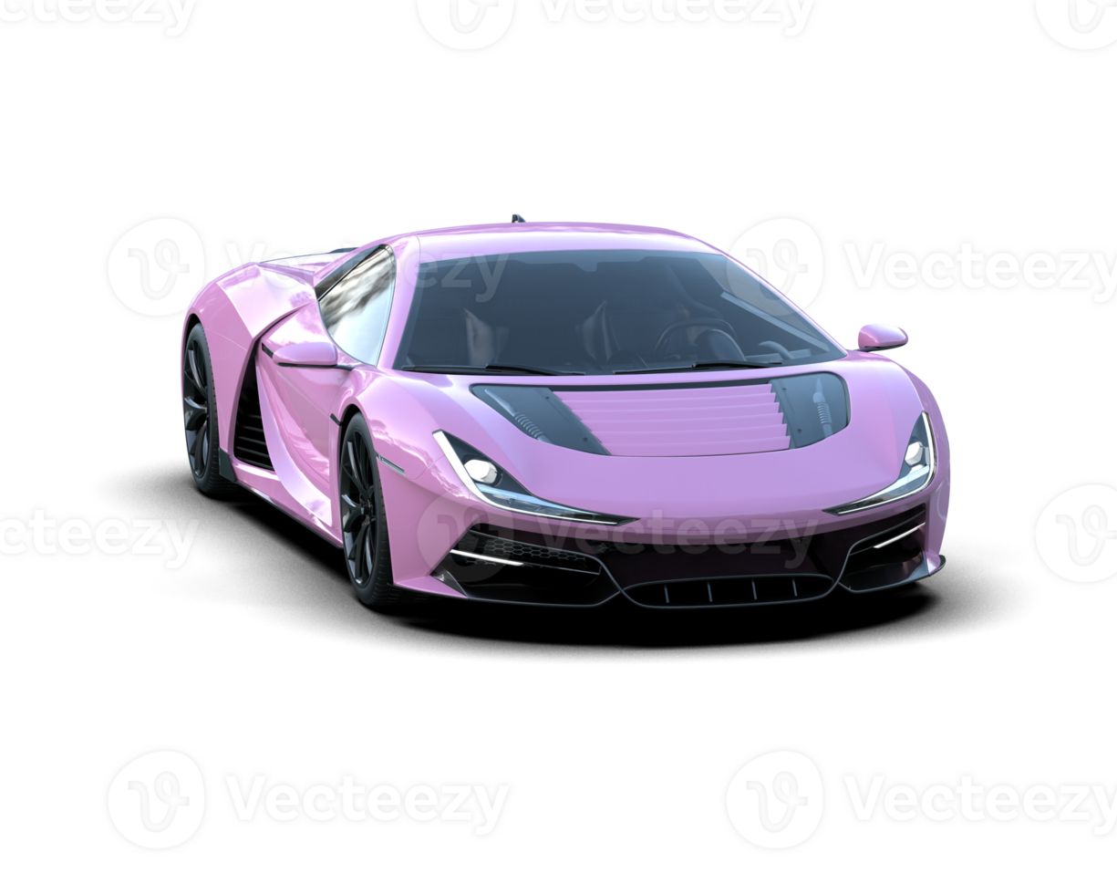 Realistic sport car isolated on background. 3d rendering - illustration png