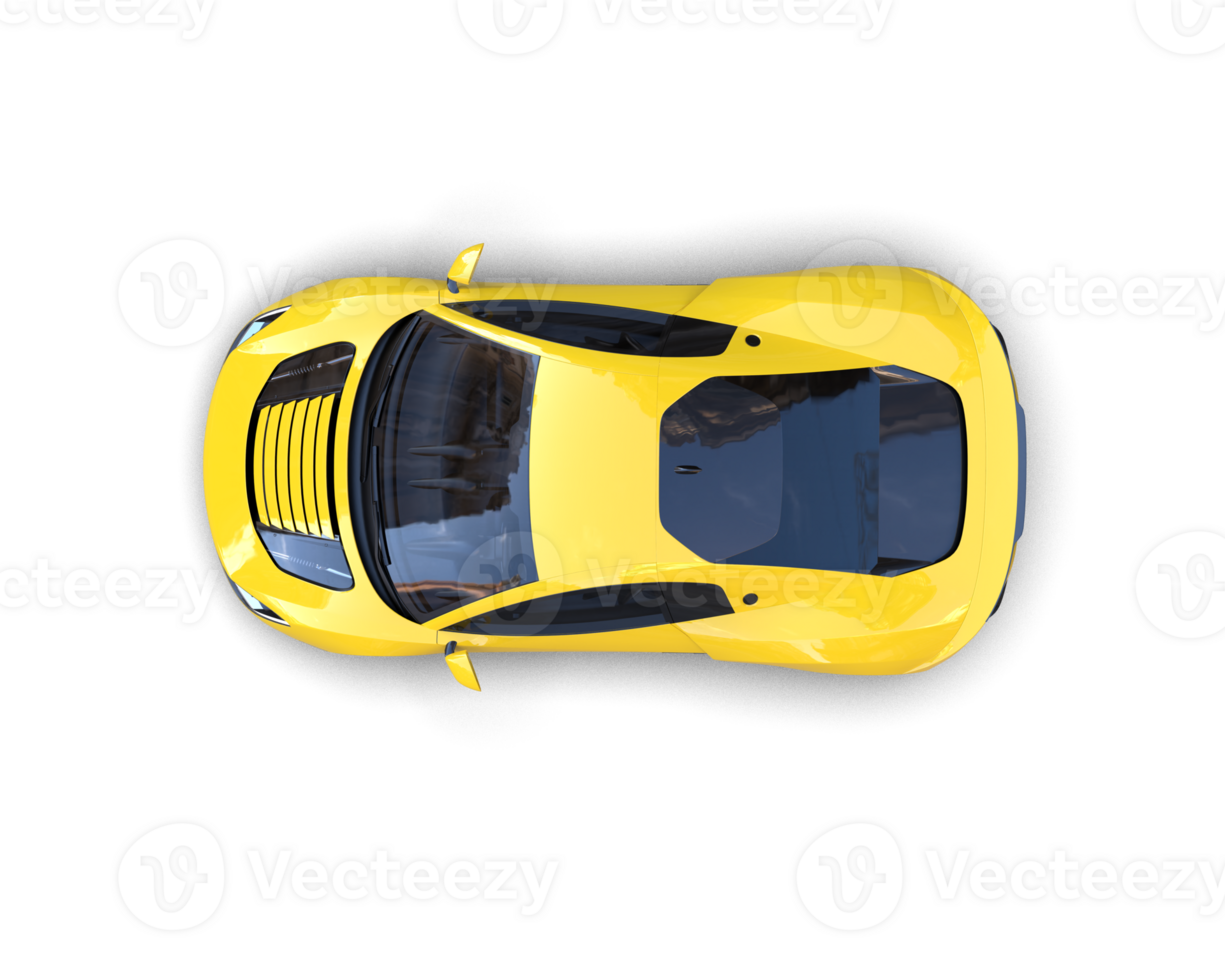 Realistic sport car isolated on background. 3d rendering - illustration png