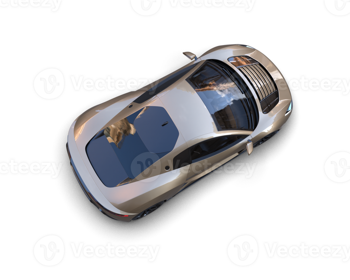 Realistic sport car isolated on background. 3d rendering - illustration png