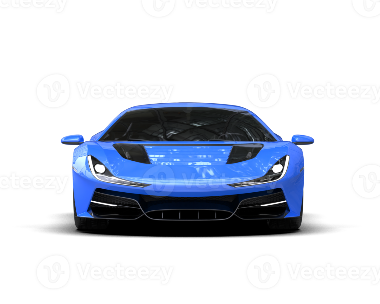 Realistic sport car isolated on background. 3d rendering - illustration png