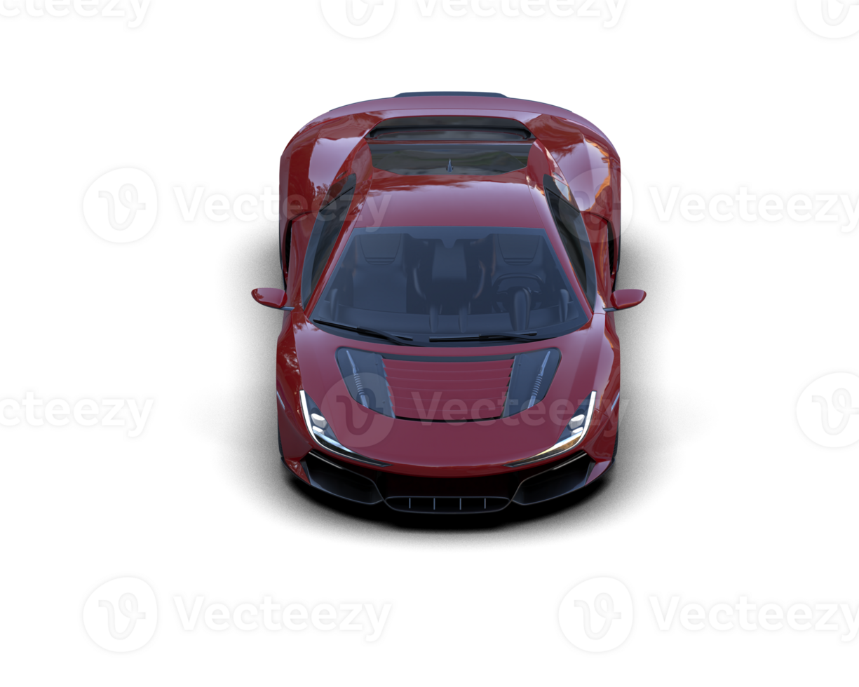 Realistic sport car isolated on background. 3d rendering - illustration png