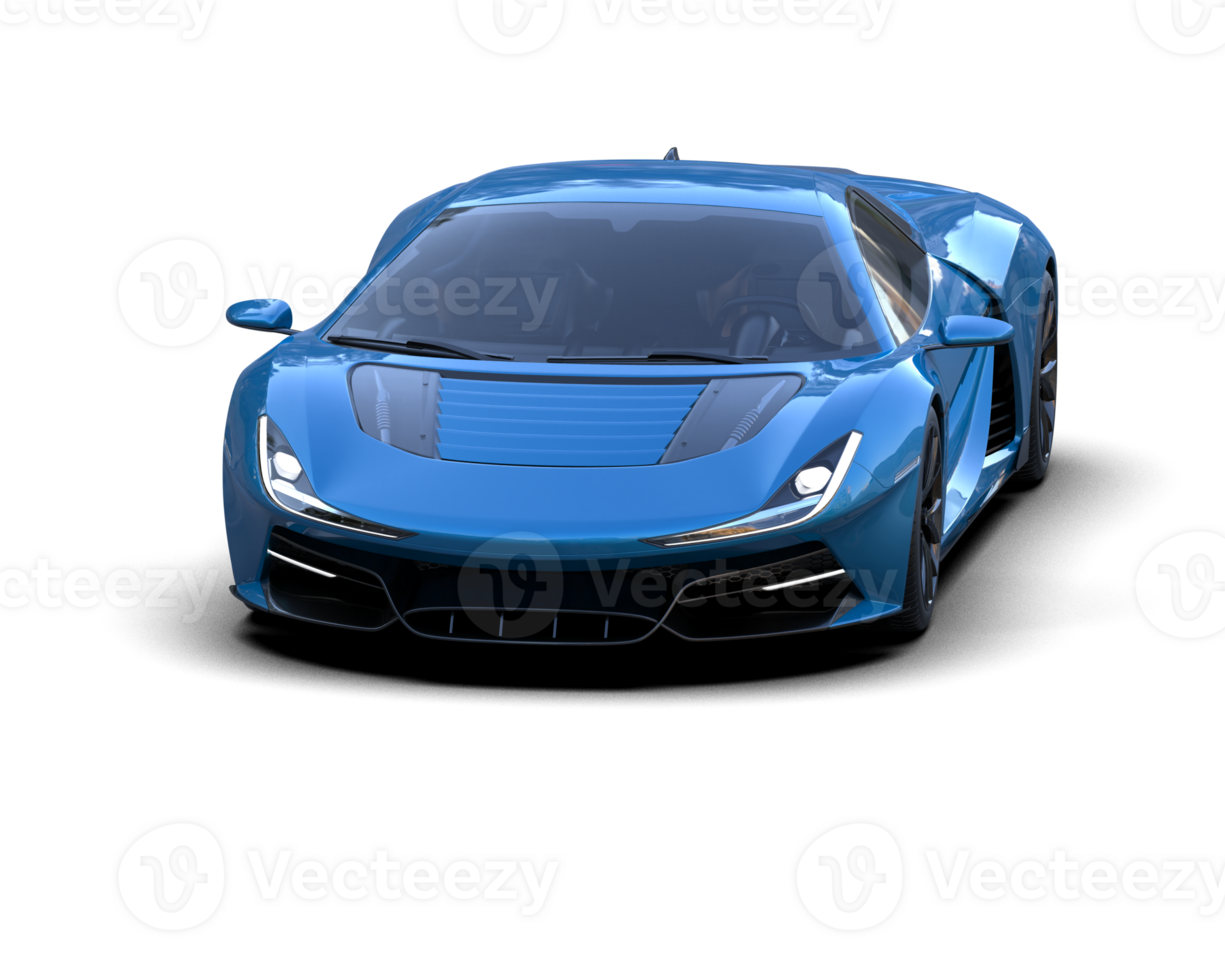 Realistic sport car isolated on background. 3d rendering - illustration png